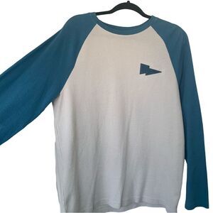 Hurley Cotton Blend Raglan Henley, Men's Size Large